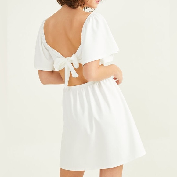 Altar'd State Dresses & Skirts - White Mini Open-Back Dress
